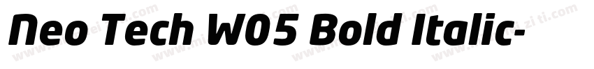 Neo Tech W05 Bold Italic字体转换